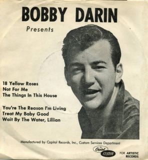BOBBY DARIN PRESENTS, 6 TRACK EP NM WITH PICT SLV 1963
