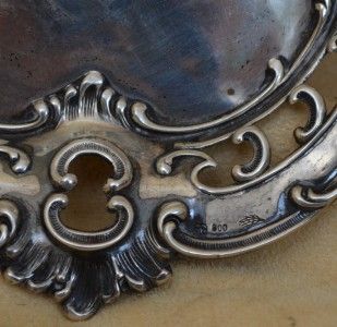   German 800 Silver Vanity Tray Hugo Bohm Post 1887 Beautiful