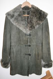 Blue Duck Shearling Sheepskin Fur Jacket Coat Sz XS s $1525 Worn x 2 