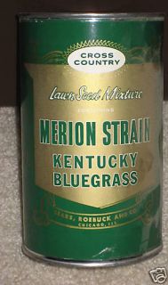 Vintage 1959  Roebuck Kentucky Bluegrass Lawn Seed
