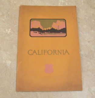  1930's Union Pacific Rail Road California Brochure