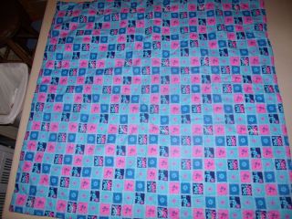 Blues Clues Baby quilt hand tied size 42 by 42 blue and pink NEW