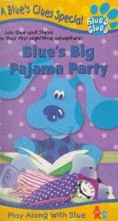   cassettes and more blues big pajama party blue s clue s vhs nick jr