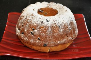 Homemade Blueberry Cream Cheese Pound Cake Bread Loaf Fresh