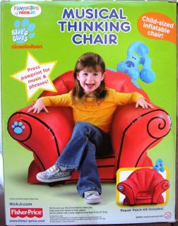 Blues Clues MUSICAL THINKING CHAIR Child Sized Inflatable BRAND NEW