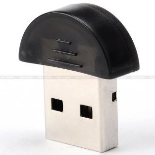 Mini Black Bluetooth USB 2 0 2 4GHz Adapter Receiver EDR Dongle for PC 