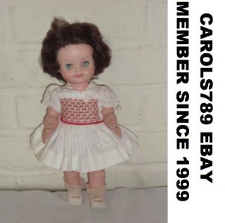 Vintage Blumberg Vinyl Girl Doll AE Original Clothes