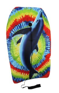 totally tubular tie dye and dolphin body board boogie board
