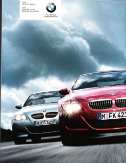 2008 08 BMW M5 2007 M6 Original Sales Brochure Mint
