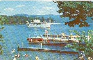 1957 Bolton Landing Lake George NY Adirondack Mountains Vintage 