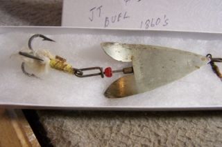 THIS IS A ORIGINAL J.T. BUEL EARLY TO MID 1800S FISHING SPOON A # 1 