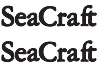  Pair of Seacraft Boat Vinyl Decals Stickers