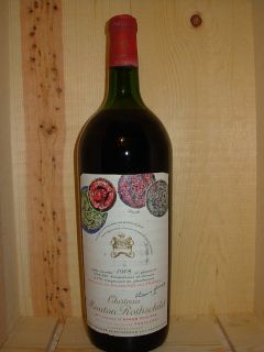 1978 CHATEAU MOUTON ROTHSCHILD BORDEAUX BLEND RED WINE MAGNUM
