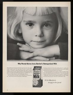 1963 wendy baines borden s homogenized milk ad