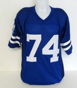 Bob Lilly Autographed Dallas Cowboys Blue Stat Jersey Cowboy for Life 