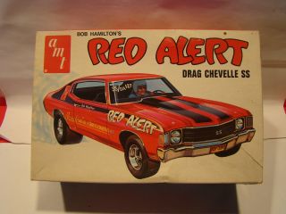 HTF AMT Bob Hamiltons Red Alert Drag 1971 or 1972 Chevelle SS Vintage 