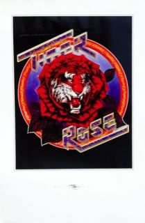   Robert Hunter Tiger Rose Rock Poster Proof Sheet Stanley Mouse