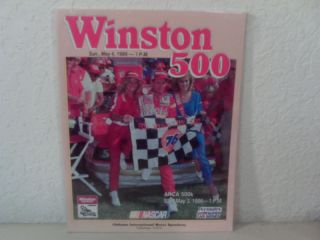   Program Winston Cup Talladega Spring Race Winner Bobby Allison