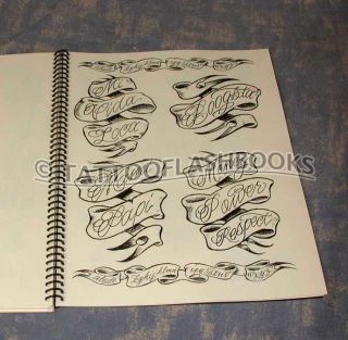Boog Gangster Gentlemans Tattoo Flash Script Book Gun Kit Flash 