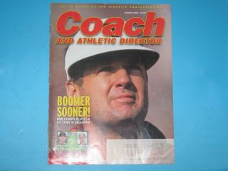  Coach and Athletic Director Magazine, Aug. 2001 OU Sooner Bob Stoops