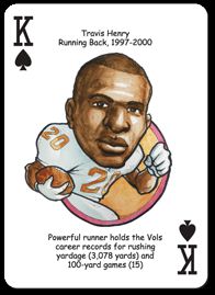 Football Playing Cards For Tennessee Volunteer Fans Includes