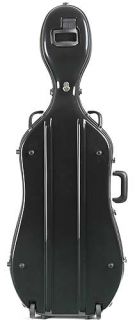Bobelock 2000W Black Fiberglass 4 4 Cello Case Wheels