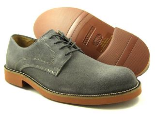 New Bostonian Mens Eastbend Grey Suede Dress Oxfords Shoes US 7 5 