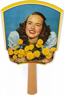   Fan Derr Bros Woman Pictured Boonville Indiana New Old Stock