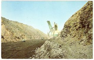 1950s Photo PC Boonville in Indiana Strip Mining Shovel
