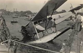 Boothbay Harbor Me Island Airplane Crash Postcard Print