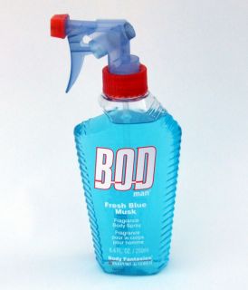 Bod Man Fresh Blue Musk Fragrance Body Spray Men 8 4 oz New Free 