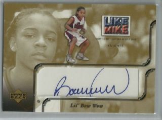 LiL Bow Wow 2001 02 Upper Deck Inspirations Autograph Like Mike