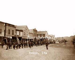 1800s Downtown Boise Idaho ID Territory Main Street US USA American 