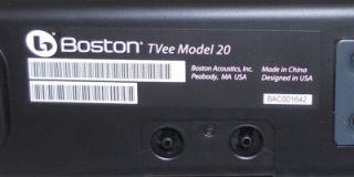 Boston Acoustics TVee Model 20 Sound Bar Speaker (sound bar only   non 