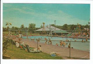 Beech Bend Park Pool Bowling Green Kentucky KY Old Postcard Warren 