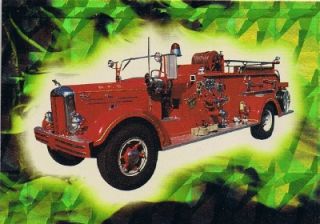 1993 Bon Air Fire Engines Prism Series 2 9 Chase Card