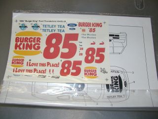85 Burger King Ford Thunderbird Driver Ken Bouchard
