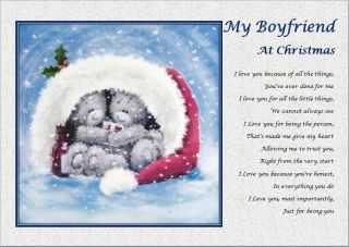 Boyfriend at Christmas Laminated Gift Stocking Filler