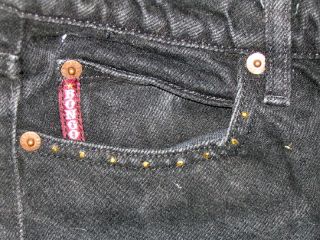 Bonjo Black Jeans with Swarovski Crystals 1 Jr Used