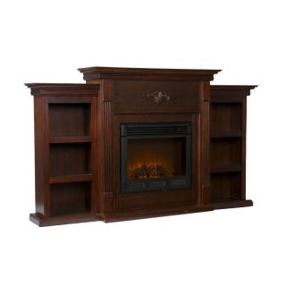 MF5458S EXPRESSO 3PCS ELECTRIC FIREPLACE WITH SIDE BOOKCASES