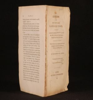   edition of two letters to lord byron by the rev william lisle bowles