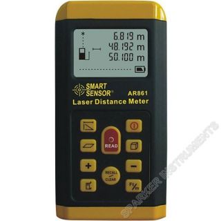 AR861 Laser Distance Meter Range Finder 0 3 60m Measure