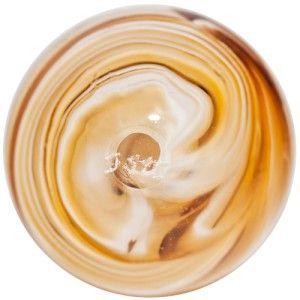 Glass Marble Joe St Clair Carmel Cream Swirls Marble RARE 
