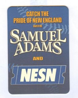 Samuel Adams Coaster w 2004 Boston Red Sox Schedule