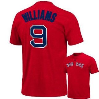 New MLB Boston Red Sox Ted Williams Cooperstown Collection Shirt L 