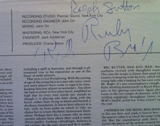 Ralph Sutton Ruby Braff Quartet LP M Autographed