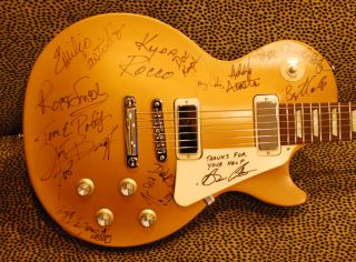 Bruce Conte Tower of Power Gibson Les Paul goldtop Charity Auction 