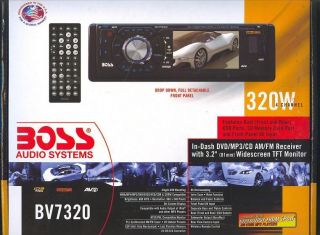 BOSS In Dash DVD//CD AM/FM Receiver w/ 3.2 Monitor 320 watt 4 