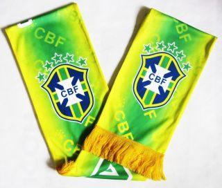 2012 Brazil Soccer Fans Neck Soft Winter Scarf Muffler Flag XK ZCSHN 