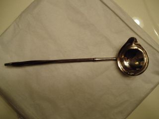 S20 LONDON ENGLAND GEORGE KNIGHT STERLING SILVER BALEEN TODDY LADLE 